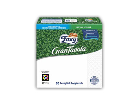 Χαρτοπετσέτες Gran Tavola λευκή 33 x 33 cm